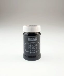 Vopsea Decor Paint Chalky – Negru – 100 ml – Pentart
