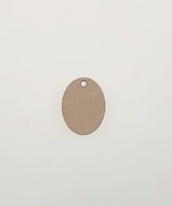  Bază din lemn - oval - 4x3x0,3 cm