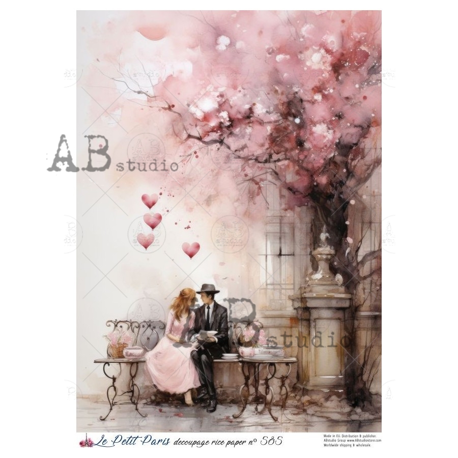 Hârtie de orez - In Love with You – A4 1 Hârtie de orez - In Love with You – A4