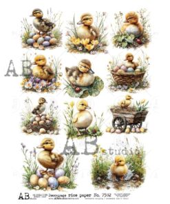 Hârtie de orez – Cute Duck 2 – A4