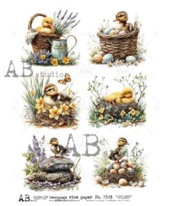 Hârtie de orez – Cute Duck – A4