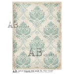 Hârtie de orez – Damask Pattern – A4