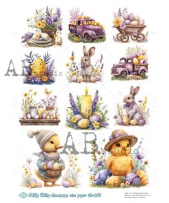 Hârtie de orez – Easter Eggs – A4