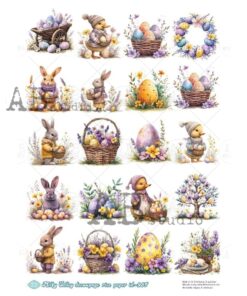 Hârtie de orez – Easter Scenes – A4