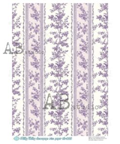 Hârtie de orez – Floral Wallpaper 2 – A4