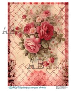 Hârtie de orez – Flowers Bouquet – A4