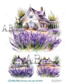 Hârtie de orez – Lavender 2 – A4