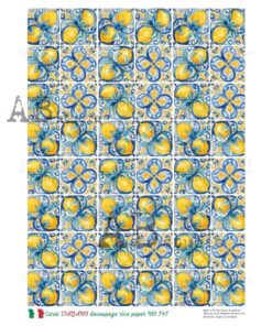 Hârtie de orez – Lemon Background - A4