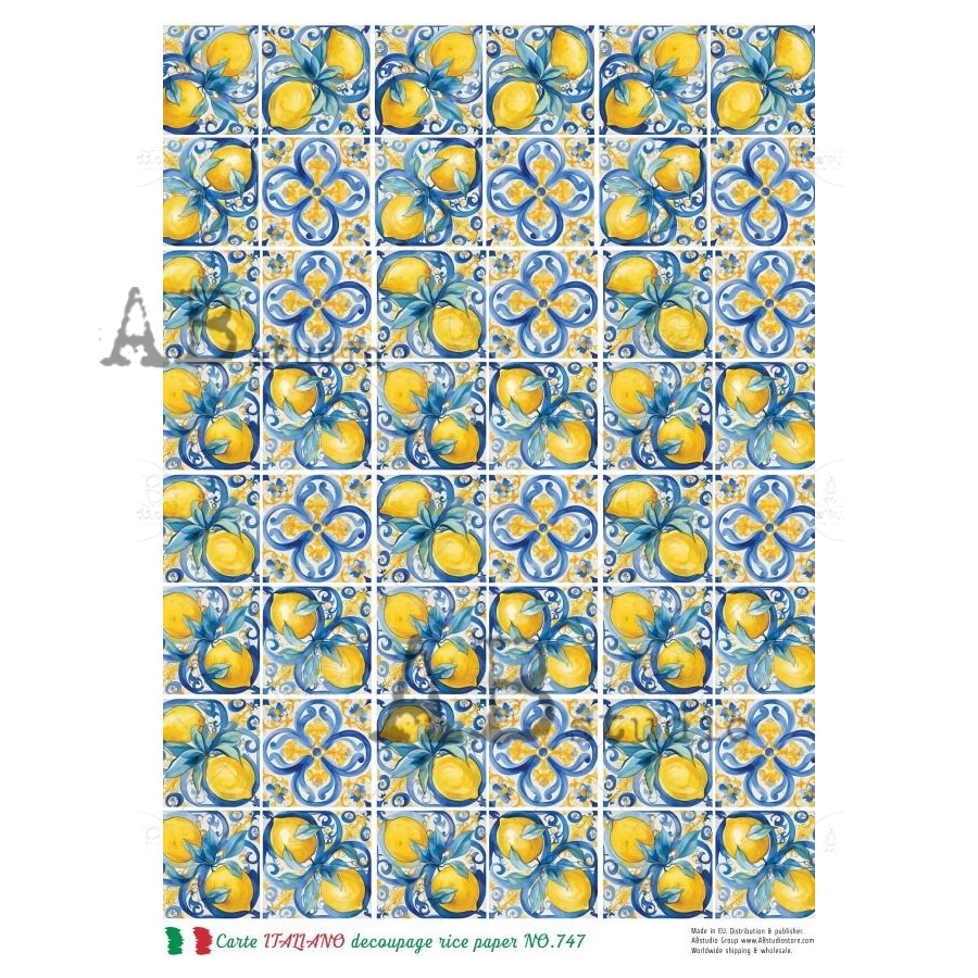 Hârtie de orez – Lemon Background - A4 1 Hârtie de orez – Lemon Background - A4