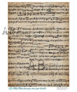 Hârtie de orez – Musical Notes – A4
