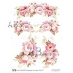 Hârtie de orez – Pink Blossom – A4