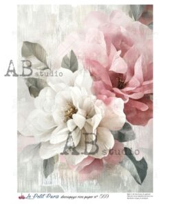 Hârtie de orez – Red & White – A4