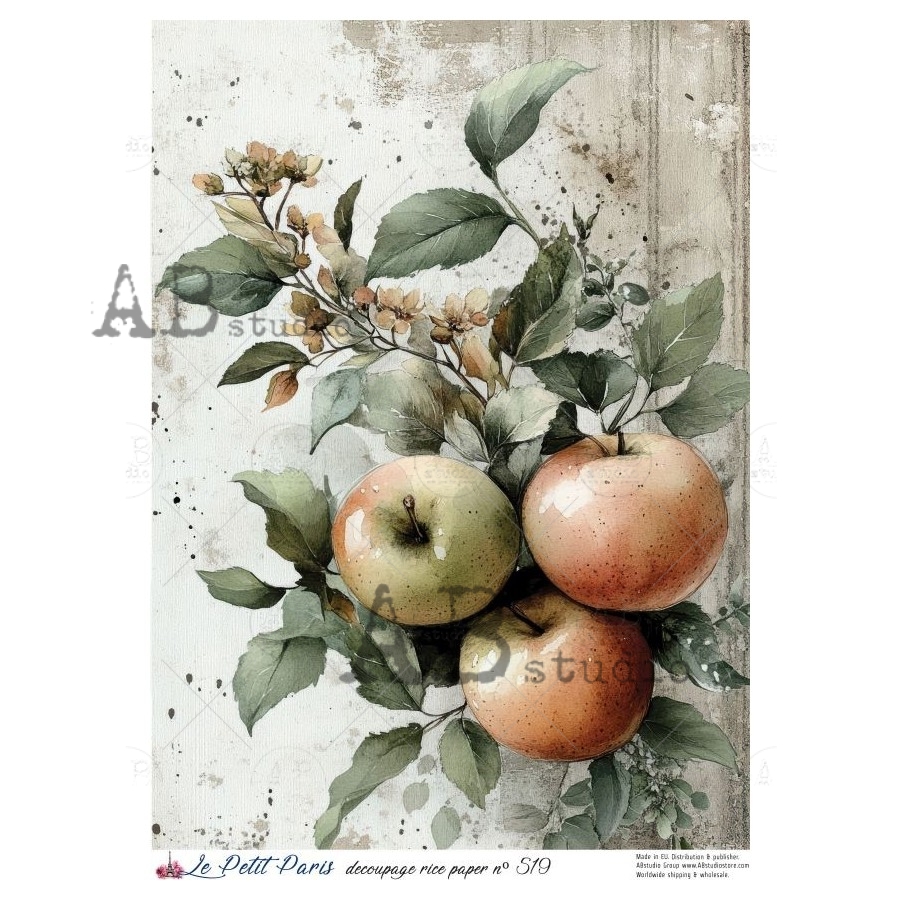 Hârtie de orez – The Apples – A4 1 Hârtie de orez – The Apples – A4