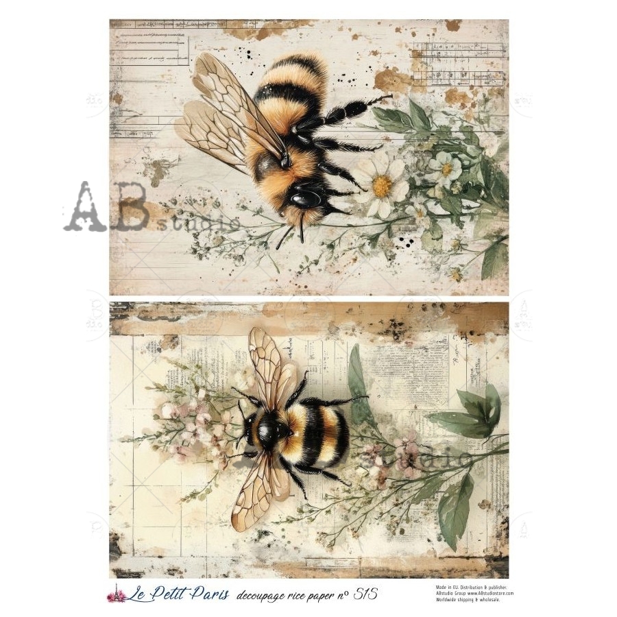 Hârtie de orez – The Bee – A4 1 Hârtie de orez – The Bee – A4