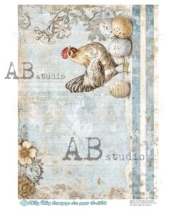 Hârtie de orez – The Chicken and the Eggs – A4