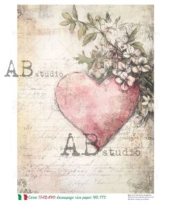 Hârtie de orez – The Heart - A4
