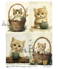 Hârtie de orez – The Kitten – A4