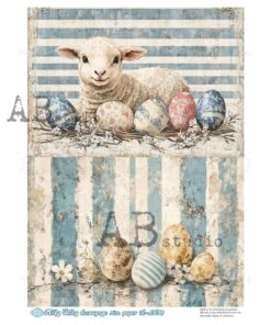 Hârtie de orez – The Lamb and the Eggs – A4