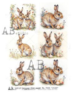 Hârtie de orez – The Rabbits – A4
