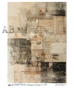 Hârtie de orez – Vintage Newspaper Background – A4