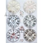 Hârtie de orez aurită – The Clocks – A4