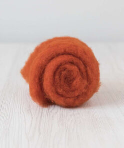 Lână Cardată Maori – 50 g – PUMPKIN