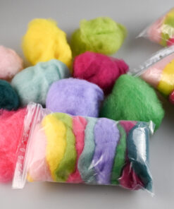 Mix lână cardată – „Bucurie de culori” – 9 culori – 45 g - lână filțuit
