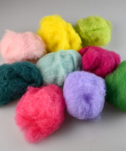 Mix lână cardată – „Bucurie de culori” – 9 culori – 45 g