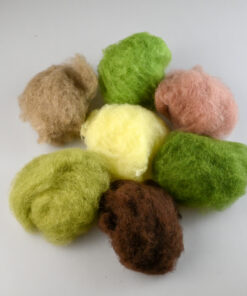 Mix lână cardată – „Culori din pământ” – 7 culori – 35 g