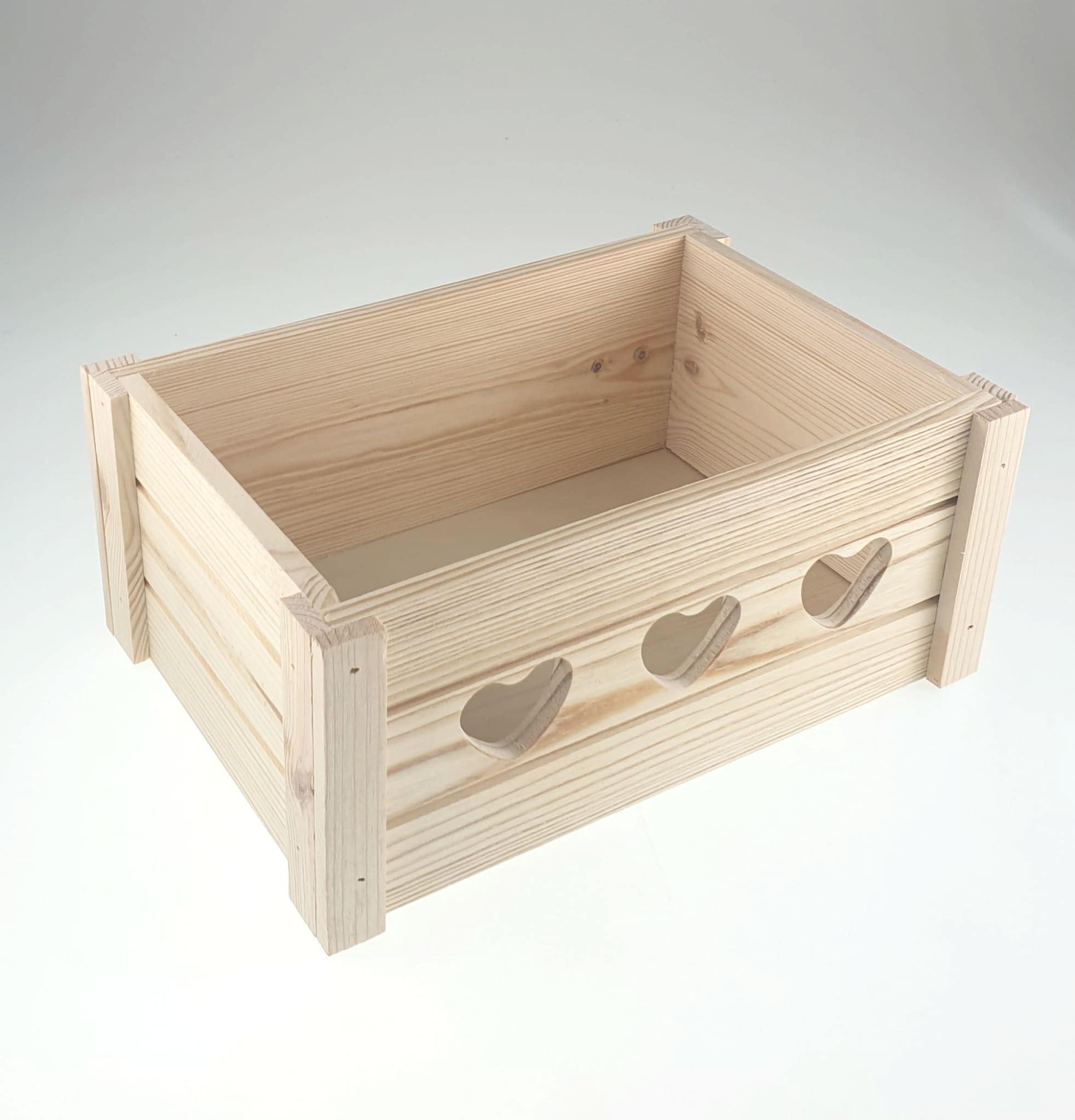 Ladă din lemn cu inimioare - 31,5x21,5x13,3 cm 2 Ladă din lemn cu inimioare - 31,5x21,5x13,3 cm - imagine 2