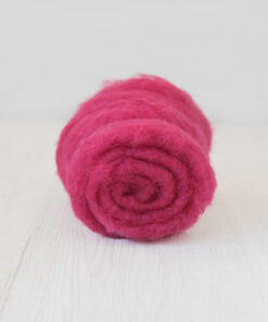 Lână Cardată Maori – 50 g – RASPBERRY