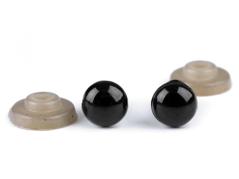 Set ochi negri - confecționare jucării - 0,8 cm 1 Set ochi negri - confecționare jucării - 0,8 cm