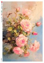 Hârtie de orez - Pink Roses - A4