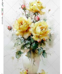Hârtie de orez – Yellow Roses 3 – A5