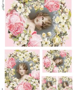Hârtie de orez – Flower Medallion - A5
