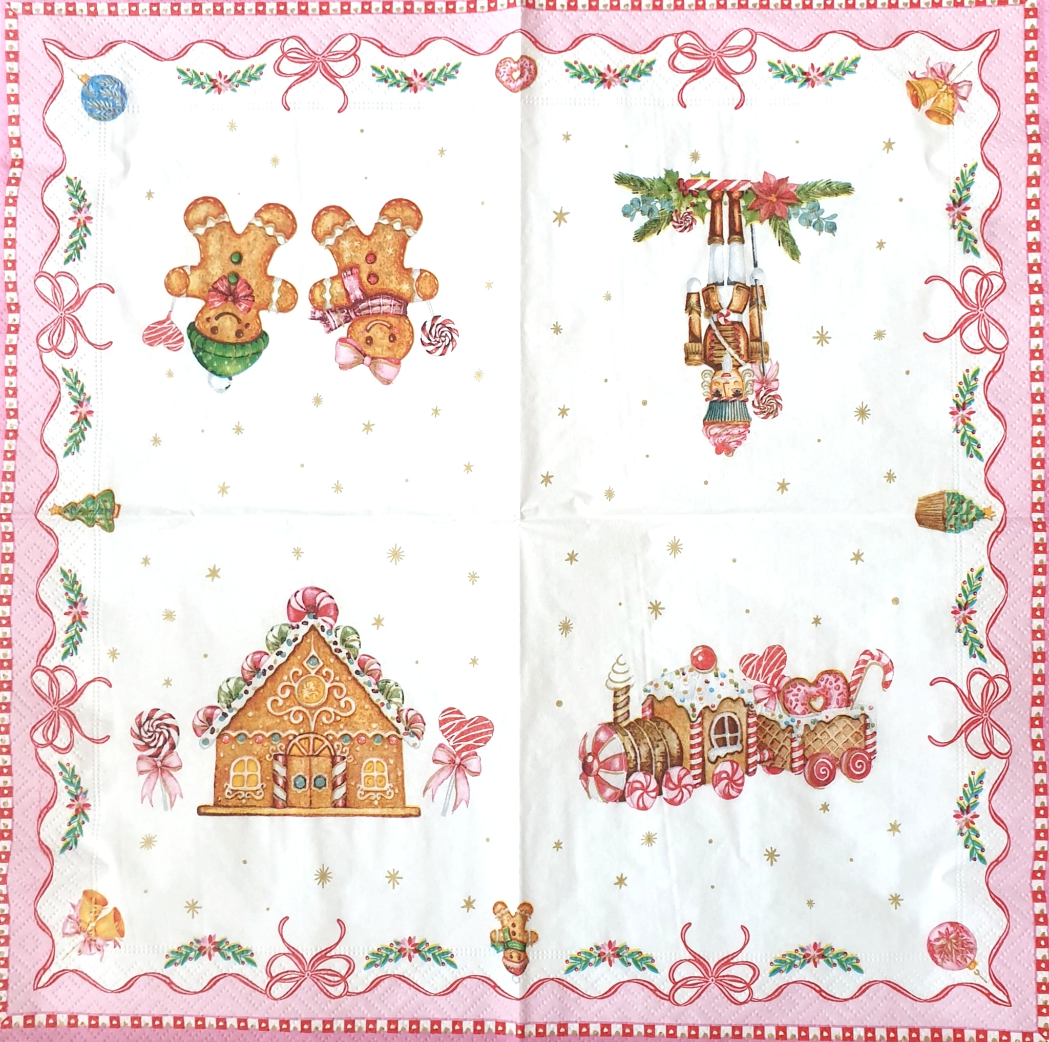 Șervețel - Sweet Christmas - 33x33 cm 3 Șervețel - Sweet Christmas - 33x33 cm - imagine 3