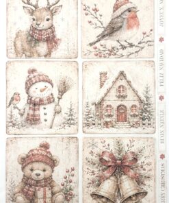 Haidihai - Lucrături și păstrături 19 Hârtie de orez - Christmas in Images - A4