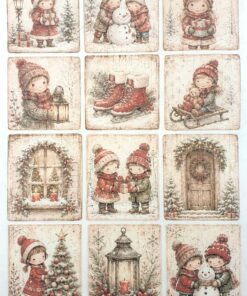 Haidihai - Lucrături și păstrături 13 Hârtie de orez - Happy Children - A4