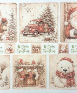 Hârtie de orez - Happy Santa 2 - 32x45 cm