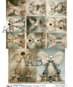 Hârtie de orez – Angels - A4