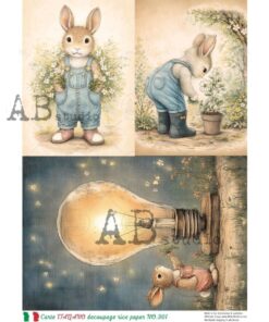 Hârtie de orez – The Rabbit– A4