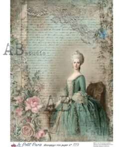 Hârtie de orez – Victorian Lady 2 – A4